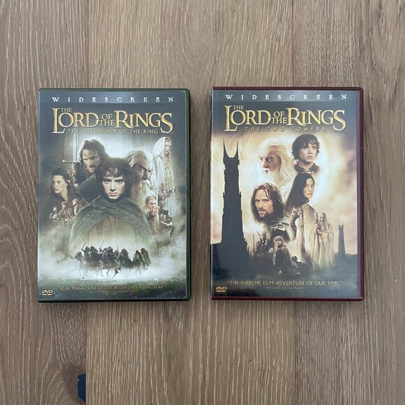 Lord of the Rings DVD 2 Movie 2001 Fellowship of the Ring 2002 The Two Towers - Picture 2 of 10